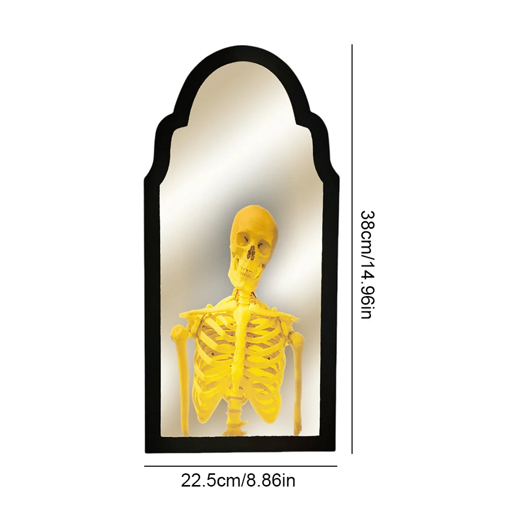 Halloween Ghost Mirror Night Light β Spooky Hologram Home Decor (35/50cm)