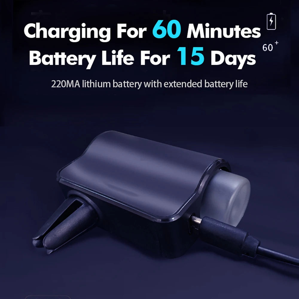 Car Air Diffuser with 3 Essential Oil Bottles