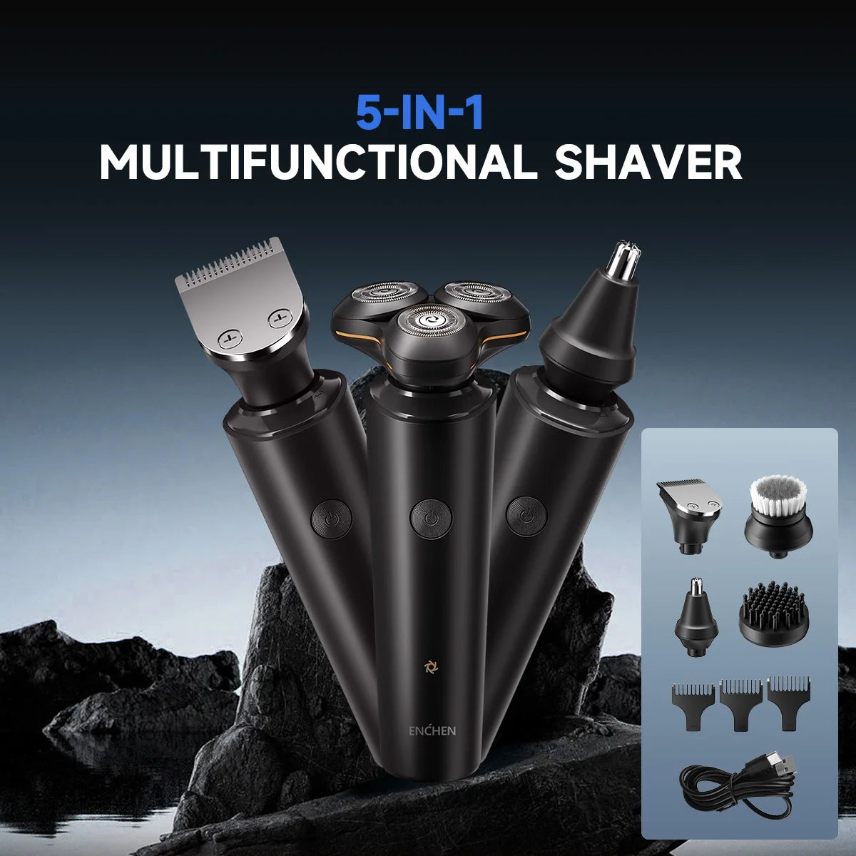 ENCHEN™ Electric Shaver With 4 Heads Replacement