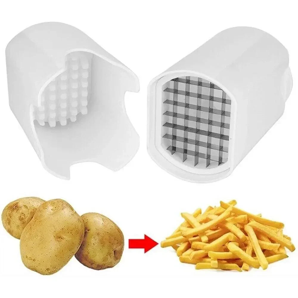White French Fry Cutter – Rapid Vegetable & Potato Slicer