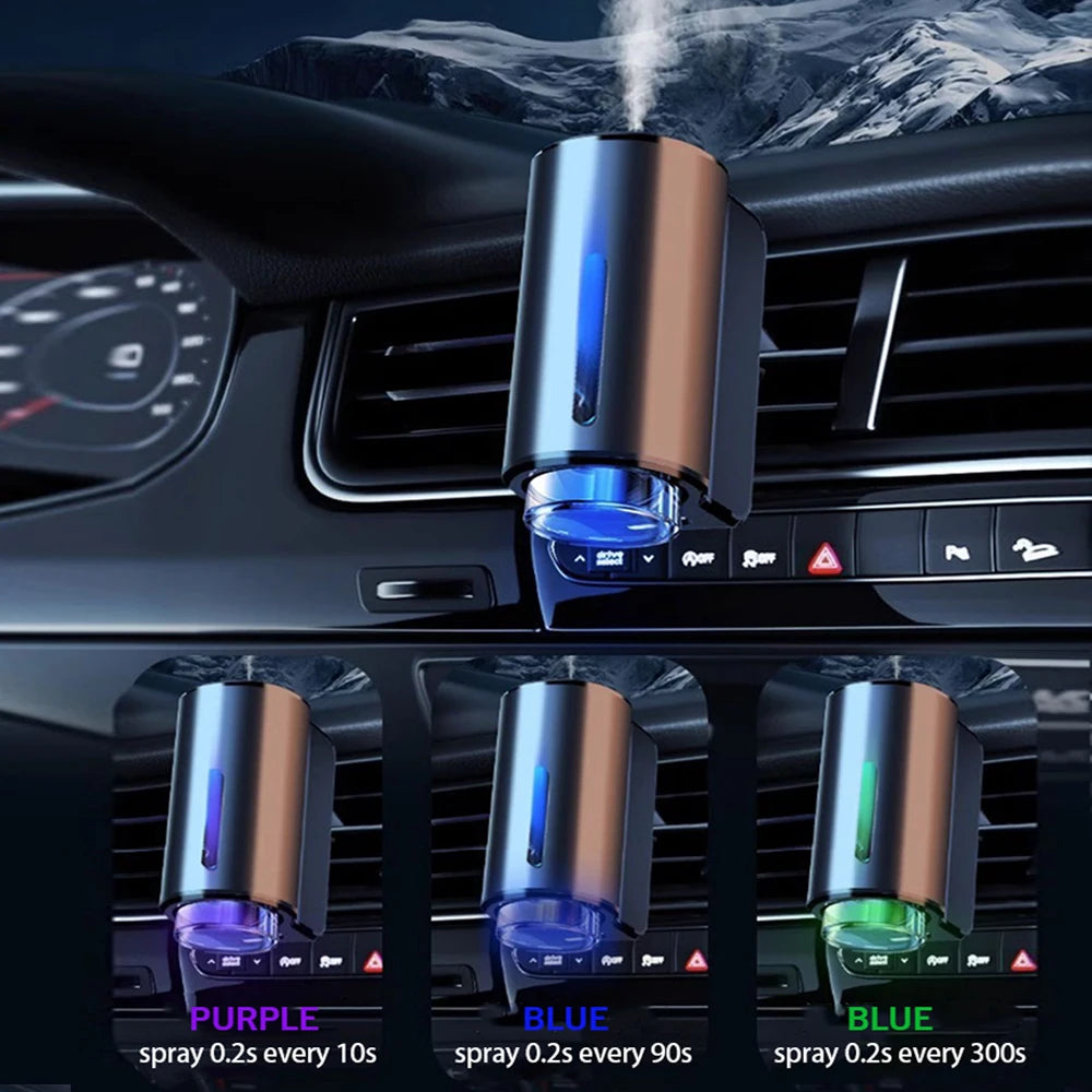 Car Air Diffuser with 3 Essential Oil Bottles