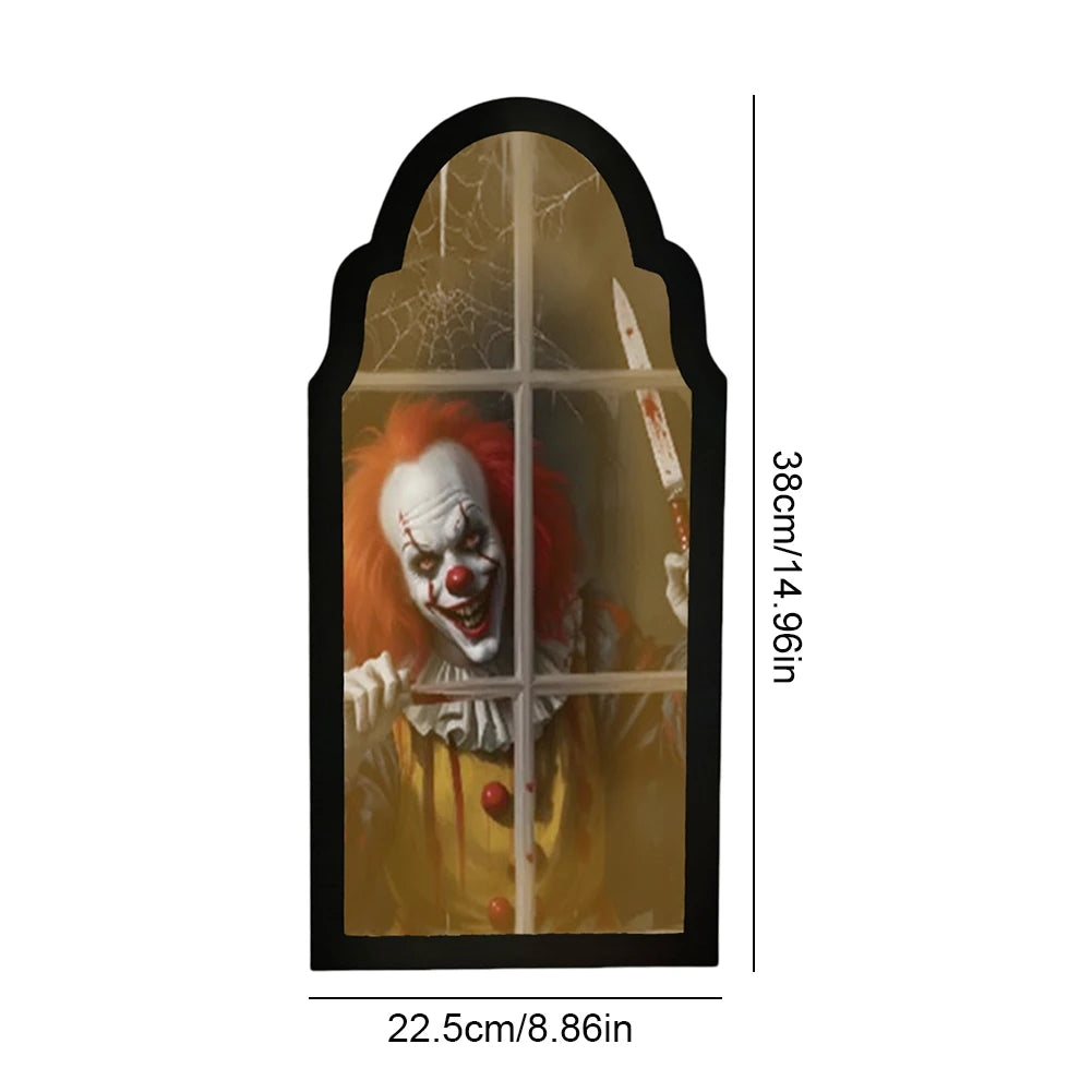Halloween Ghost Mirror Night Light – Spooky Hologram Home Decor (35/50cm)